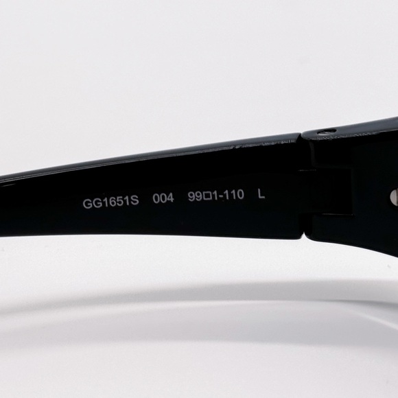 NEW GUCCI GG1651S 004 MASK BLACK SILVER UNISEX SUNGLASSES GUCCI - Picture 8 of 10